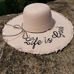 Summer Vacation Women's Sun Hat with Letter Design