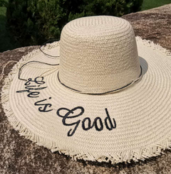 Summer Vacation Women's Sun Hat with Letter Design
