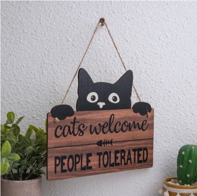 Cat Welcome Sign