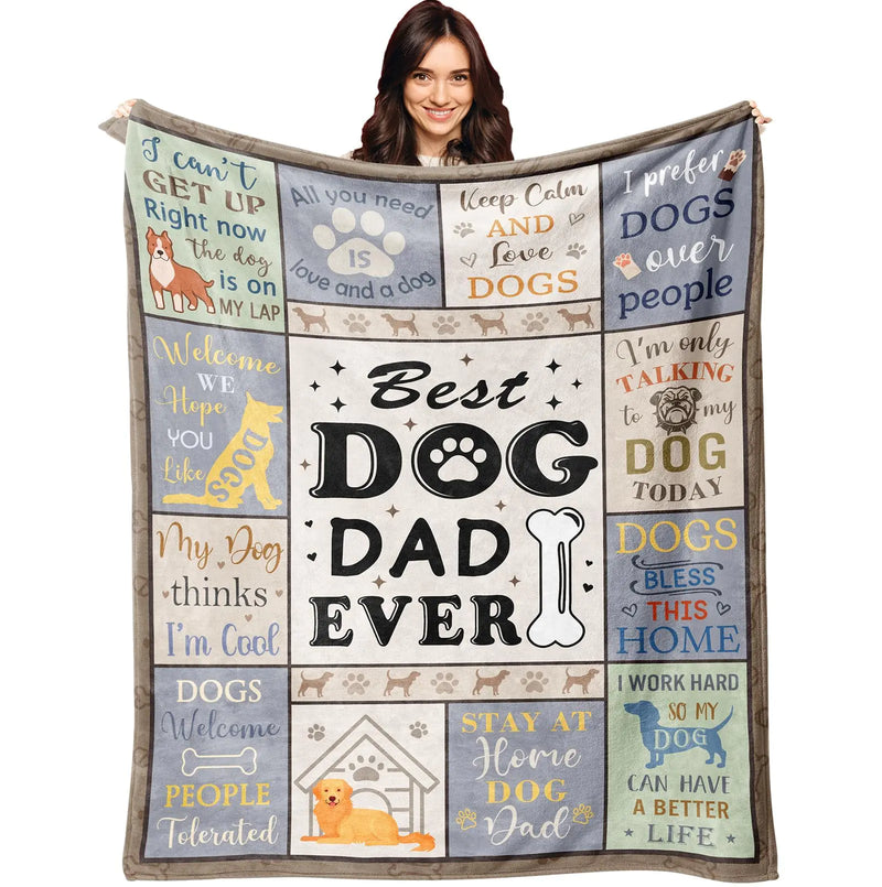 Dog Dad Blanket